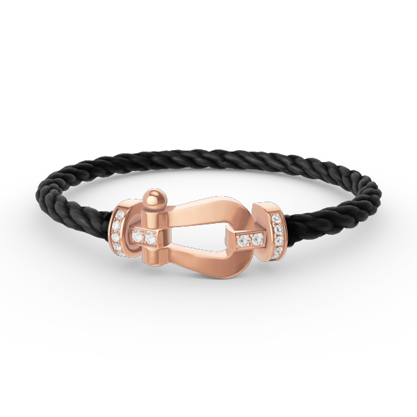 [Glimmer]FORCE LARGE HORSESHOE HALF DIAMOND BRACELET Glimmer GOLD