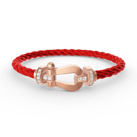 [Glimmer]FORCE LARGE HORSESHOE HALF DIAMOND BRACELET Glimmer GOLD