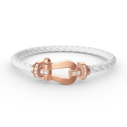 [Glimmer]FORCE LARGE HORSESHOE HALF DIAMOND BRACELET Glimmer GOLD