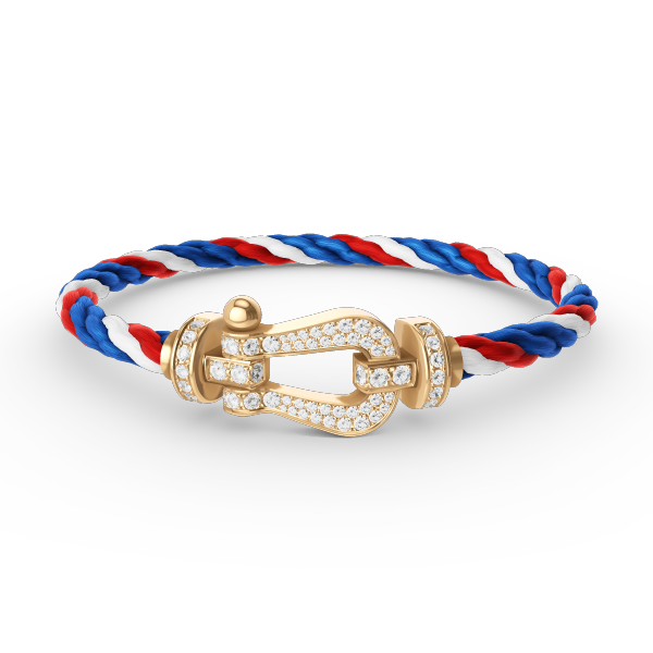 [Glimmer]FORCE LARGE HORSESHOE FULL DIAMOND BRACELET GOLD
