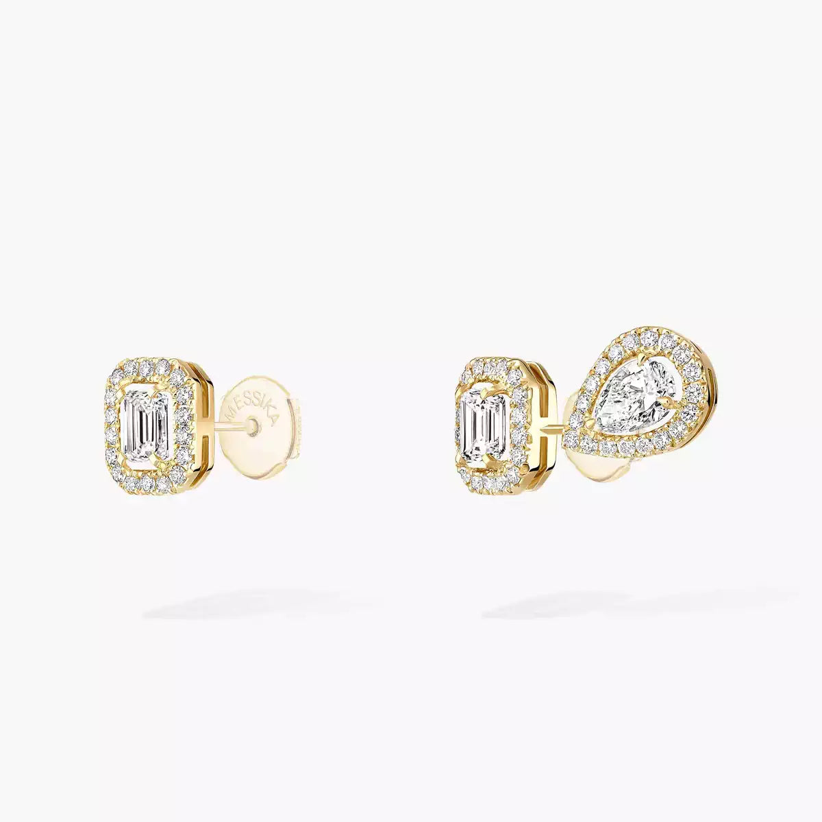 [Glimmer]ダイヤモンドピアス0.10ct マイツイン1+2