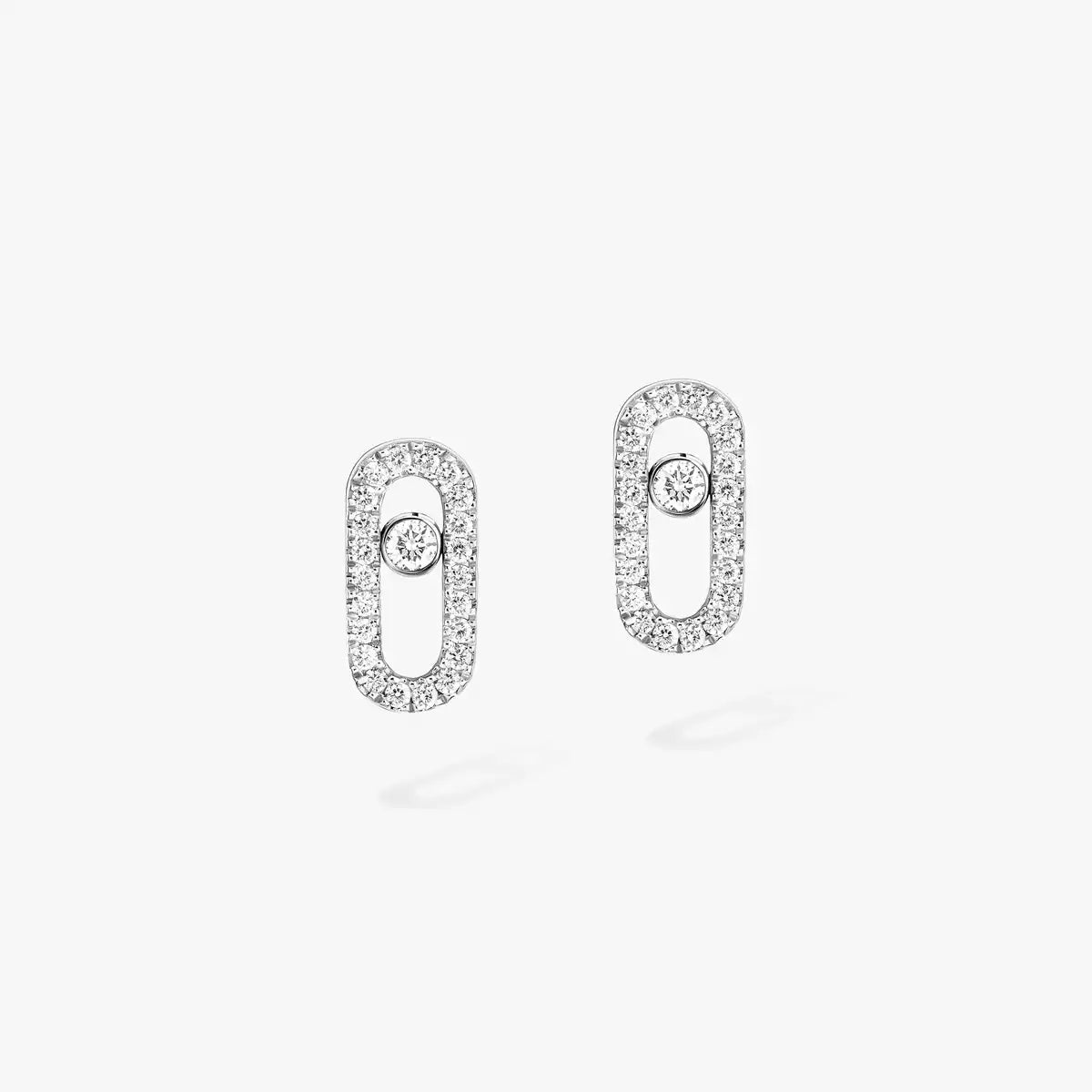[Glimmer]Move Uno Diamond Earrings