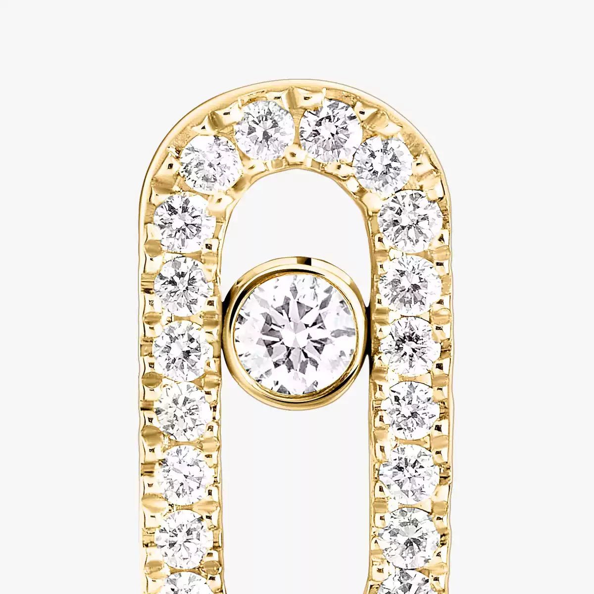 [Glimmer]Move Uno Diamond Earrings