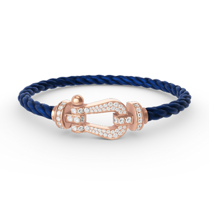 [Glimmer]FORCE LARGE HORSESHOE FULL DIAMOND BRACELET Glimmer GOLD